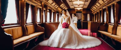 Demi-queue de mariage : l&rsquo;élégance subtile pour sublimer la mariée